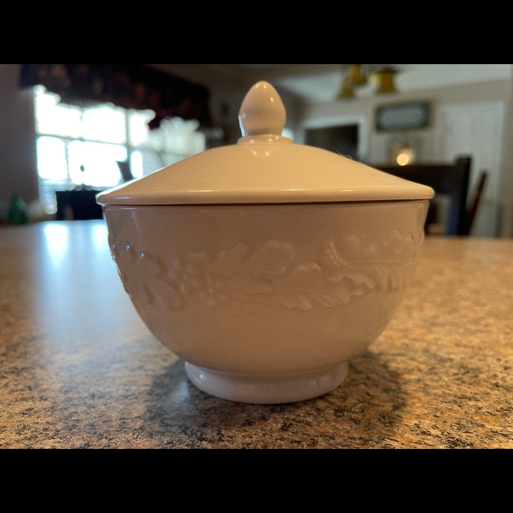 Small white dish